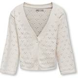White Cardigans Children's Clothing Kids Only pige "Cardigan" GIA CLOUD DANCER