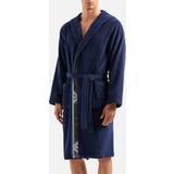 Emporio Armani Sleepwear Emporio Armani Bodywear Cotton-Flannel Bath Robe Blue