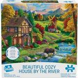 Goliath Jigsaw Puzzles Goliath Beautiful Cozy House by the River: 1000 Pcs