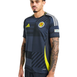 Short Sleeve National Team Jerseys adidas Scotland 2024 Euro Badge Home Shirt