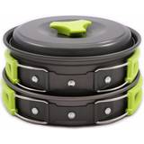 Camping Cookware Mess Kit Backpacking Gear Hiking Outdoors