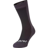 Unisex Underwear Sealskinz Cold Weather Mid Length Socks - Black/Grey