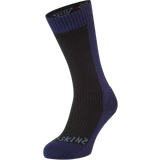 Waterproof Underwear Sealskinz Cold Weather Mid Length Socks - Black/Navy Blue