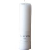 Tell Me More Interior Details Tell Me More Stearin White Candle 15cm