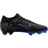 Knit Fabric Football Shoes Nike Mercurial Vapor 15 Pro FG - Black/Hyper Royal/Chrome