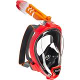 Ocean Reef Aria QR+ Quick Release Full Face Snorkeling Mask with Mouthpiece 180 Degree Underwater Vision S/M