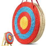 Archery Vevor Archery Target 5 Layers 20 in. Arrow Target Traditional Solid Straw Round Archery Target Shooting Bow