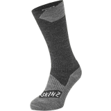 Waterproof Underwear Sealskinz All Weather Mid Length Sock - Black/Grey Marl