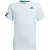 adidas Junior Club 3 Stripes Short Sleeve T-shirt - Blue