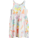 Everyday Dresses - Sleeveless H&M Girl's Patterned Cotton Dress - White/Ice Lollies
