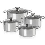 Casserole Set Cookware Sets Le Creuset Signature 3-Ply Plus Cookware Set with lid 4 Parts