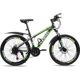 10-14 years Kids' Bikes Phoenix 24 Inch Adjustable 21 Speed ​​Children's Mountain Bike - Green Kids Bike