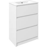 White Bathroom Furnitures kleankin (834-531V00WT)
