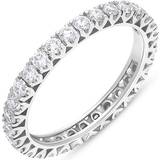 Transparent Jewellery W Hamond Full Eternity Ring - White Gold/Diamonds
