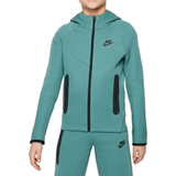 Green Hoodies Children's Clothing Nike Older Kids' Sportswear Tech Fleece Full Zip Hoodie - Bicoastal/Black (FD3285-361)