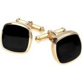 Cufflinks C W Sellors 9ct Gold Whitby Jet Square Cushion Cufflinks Option1 Value