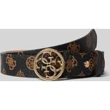 Guess Accessories Guess Loralee Peony 4G Logo Belt Brown