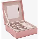 Jewellery Boxes T.H.Baker Sophie Pink Lift Up Square Leather Jewellery Box SP3342S