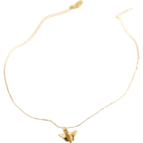 Lisa Angel Bumblebee Pendant Necklace - Gold