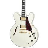White Acoustic Guitars Epiphone 1959 ES-355 Classic White Semi-Acoustic Guitar with Case