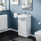 Ceramic Bathroom Furnitures Nes Home Dyon 450mm Floorstanding Basin Unit