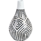Beliani Decorative Terracotta Ethnic Style Vase