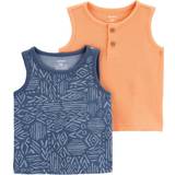 3-6M Tank Tops Children's Clothing Carter's Baby Boys 2-Pack Tanks 24M Blue/Orange