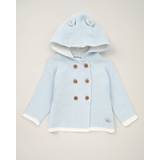 18-24M Cardigans Children's Clothing Hooded Bear Cotton Knit Cardigan Baby Blue 6-12