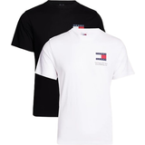 Tommy Jeans Flag Slim Fit T-shirts 2-pack - White/Black
