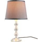 Built-In Switch Table Lamps Homcom Crystallite Grey Table Lamp 40cm