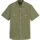 Bonprix Kid's Short Sleeve Shirt - Olive