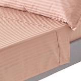 Cotton Satin Bed Linen Homescapes Egyptian Cotton Satin Stripe 330 Thread Count Bed Sheet Beige