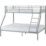 SECONIQUE Triple Sleeper Silver Bunk Bed 147x200cmcm