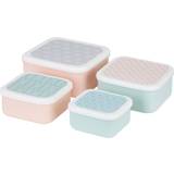 Premier Housewares Food Containers Premier Housewares Interiors Stackable Set Of 4 Frosted Deco Lunch Boxes Food Container