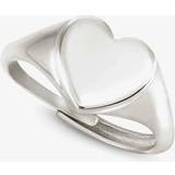 Nomination Rings Nomination Messaggi D'Amore Engravable Heart Signet Ring 241200/022 Silver