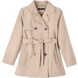 Buttons Jackets Children's Clothing Name It Madelin Trench Coat - Savannah Tan (13224759)