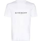 Givenchy Men's Reverse Paris Logo Print Oversized T-Shirt in White 38/Regular