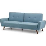 Julian Bowen Furniture Julian Bowen MON514 Blue Sofa 221cm 3 Seater