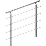 Handrails Monzana Banister Stainless Steel 4ft 4 Crosspieces