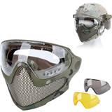 Black - Pants Paintball TS TAC-SKY Tactical Mask Tracer Airsoft Mask Impact Resistant Matching FAST Helmet Steel Mesh Eye Protection Goggles For Airsoft Paintball