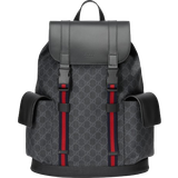 Grey Backpacks Gucci GG Supreme Backpack - Black/Grey