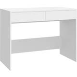 vidaXL Engineered Wood White Writing Desk 50x101cm