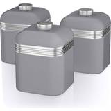 Grey Kitchen Containers Swan Retro Kitchen Container 3pcs 1L