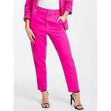 Pink - Women Trousers Quiz Pink Tailored Tapered Trousers, Pink, 10, Women