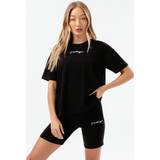 Trousers & Shorts Hype womens black scribble boxy tee & cycling shorts set