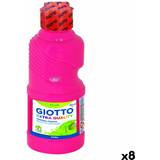 Tempera Paints Giotto Tempera Fluo Pink 250 ml 8 Units
