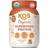 Copper Protein Powders Kos Organic Superfood Plant Protein Powder Salted Caramel Coffee 1036g