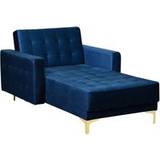 Beliani 2 Seater Sofas Beliani Modular Chaise Lounge Reclining Day Bed Sofa 2 Seater