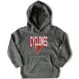 Leopard Hoodies Children's Clothing Gameday Couture Girls Youth Black Iowa State Cyclones Running Wild Leopard Print Pullover Hoodie