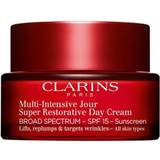 Day Creams - Peptides Facial Creams Clarins Super Restorative Day Cream SPF15 50ml